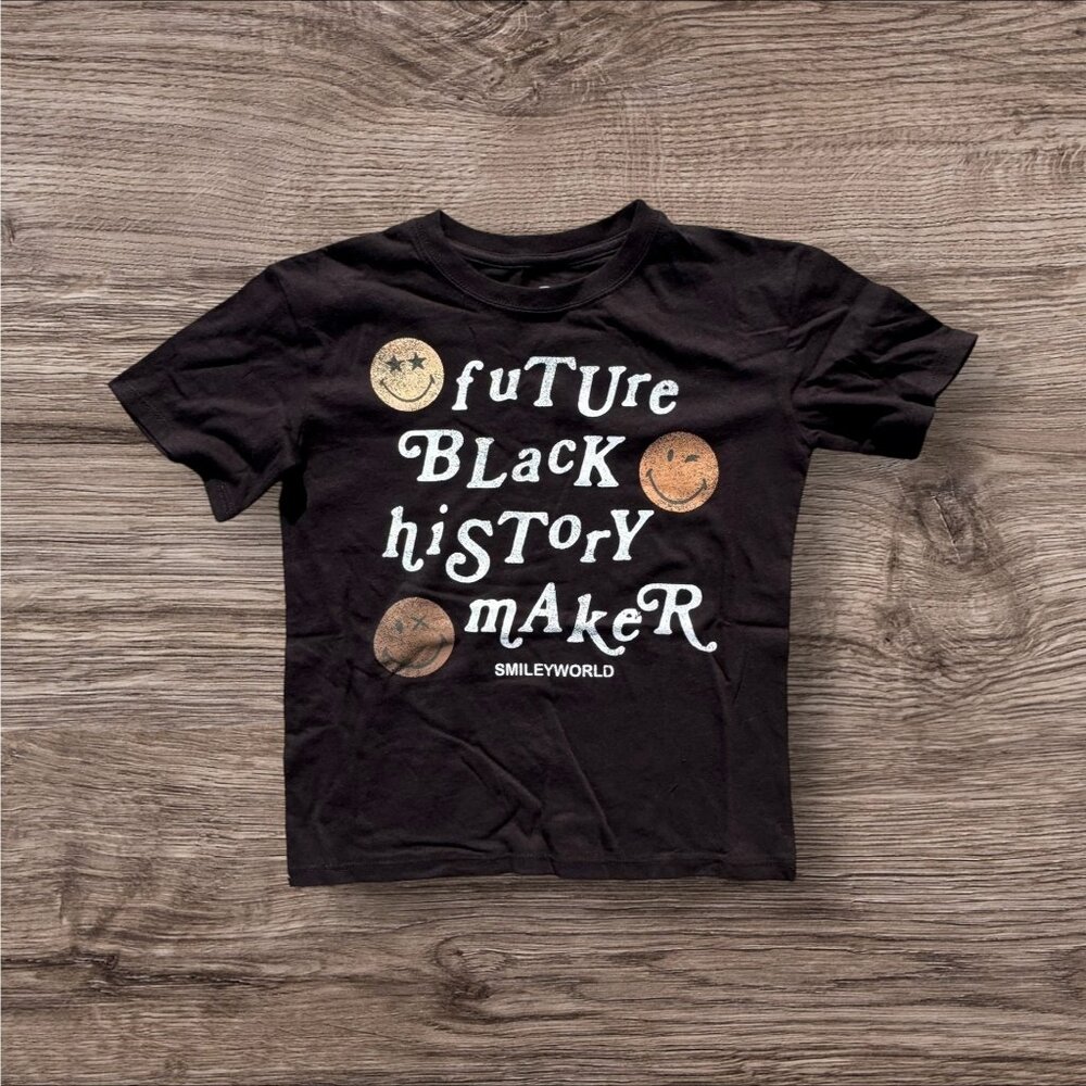 SmileyWorld Kids Future Black History Maker Graphic T-Shirt Black S‎ T2699GT508 - Picture 2 of 5